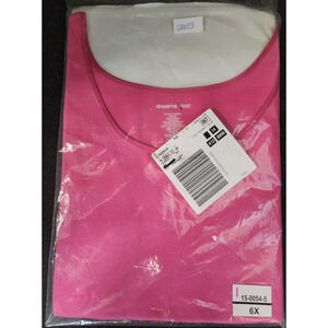 Dreams Co., Sleeveless Tee/Separate, Scoop Neck in Pink, Women's Size 6X, New